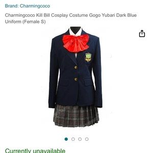 * KILL BILL COSPLAY: GOGO YUBARI DARK BLUE UNIFORM